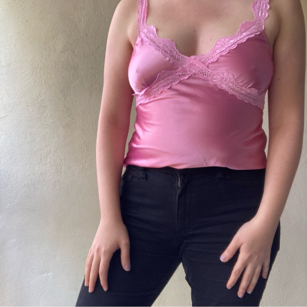 Dainty Y2K Barbie pink top